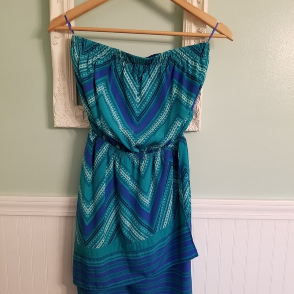 express Strapless layered mini dress Small Petite